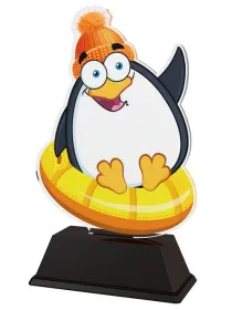 Akrylátová trofej PinguinM06 Výška cm: 15, Šířka cm: 12