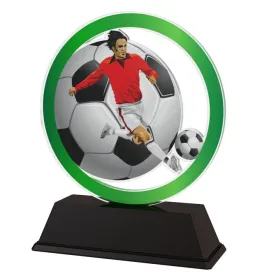 Akrylátová trofej AKE012018M6 | Fotbal Výška cm: 15, Šířka cm: 12
