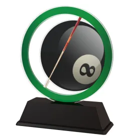 Akrylátová trofej AKE012018M4 | Billiard Výška cm: 14, Šířka cm: 11