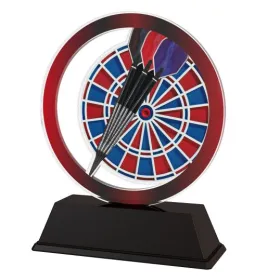 Akrylátová trofej AKE012018M14 | Šipky Výška cm: 8.5, Šířka cm: 6