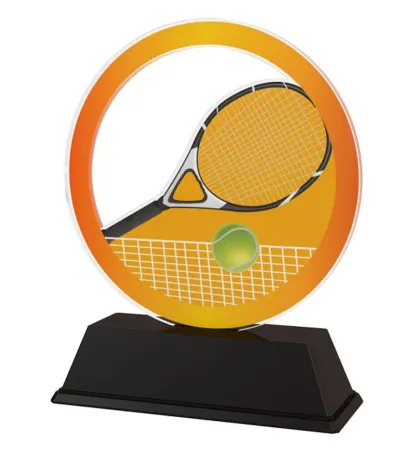 Akrylátová trofej AKE012018M15 | Tenis Výška cm: 11, Šířka cm: 8