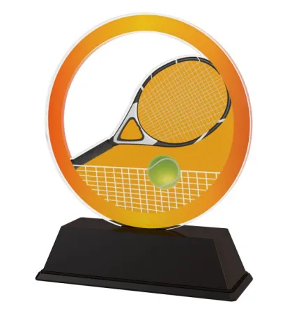 Akrylátová trofej AKE012018M15 | Tenis Výška cm: 11, Šířka cm: 8