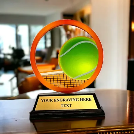 Akrylátová trofej AKE012018M17 | Tenis Výška cm: 10, Šířka cm: 7