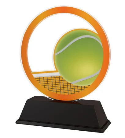 Akrylátová trofej AKE012018M17 | Tenis Výška cm: 10, Šířka cm: 7