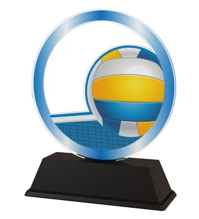 Akrylátová trofej AKE012018M18 | Volejbal Výška cm: 12, Šířka cm: 9