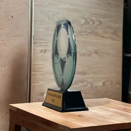 Akrylátová trofej AKE012018M23 | Futsal Výška cm: 8.5, Šířka cm: 6