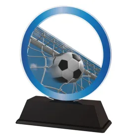 Akrylátová trofej AKE012018M16 | Fotbal Výška cm: 14, Šířka cm: 11