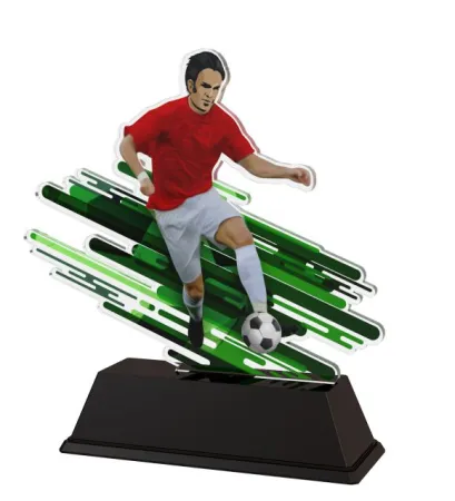 Akrylátová trofej FA200M3 | Fotbal Výška cm: 16, Šířka cm: 13