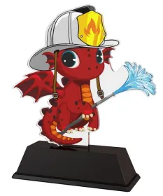 Akrylátová trofej FA200M23 | Hasiči Výška cm: 10, Šířka cm: 6