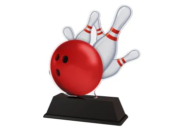 Akrylátová trofej FA200M18 | Bowling Výška cm: 10, Šířka cm: 6