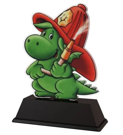 Akrylátová trofej FA200M21 | Hasiči Výška cm: 10, Šířka cm: 6