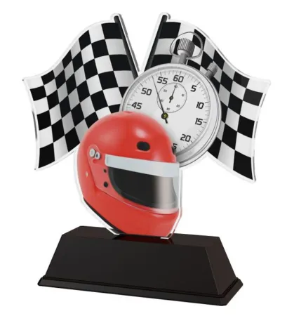 Akrylátová trofej FA210M04 | Motorsport Výška cm: 10, Šířka cm: 6