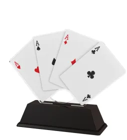 Akrylátová trofej FA210M11 | Karty Výška cm: 14.5, Šířka cm: 11.5