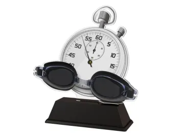 Akrylátová trofej FA210M21 | Plavání Výška cm: 15.5, Šířka cm: 12.5