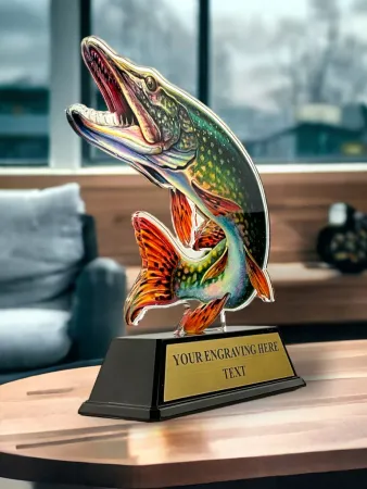 Akrylátová trofej FA210M24 | Rybaření Výška cm: 10, Šířka cm: 6