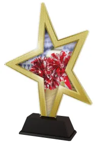 Akrylátová trofej STAR002M9 | Roztleskávačky Výška cm: 23, Šířka cm: 16