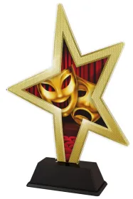 Akrylátová trofej STAR002M10 | Divadlo Výška cm: 23, Šířka cm: 16