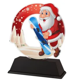 Akrylátová trofej AKEKC002M13 | Vánoce Výška cm: 13, Šířka cm: 10