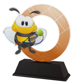 Akrylátová trofej AKEKC001M05 | Tenis Výška cm: 11, Šířka cm: 8