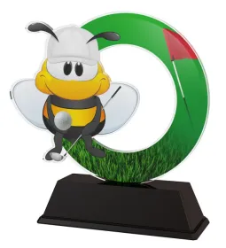 Akrylátová trofej AKEKC001M07 | Golf Výška cm: 15, Šířka cm: 12