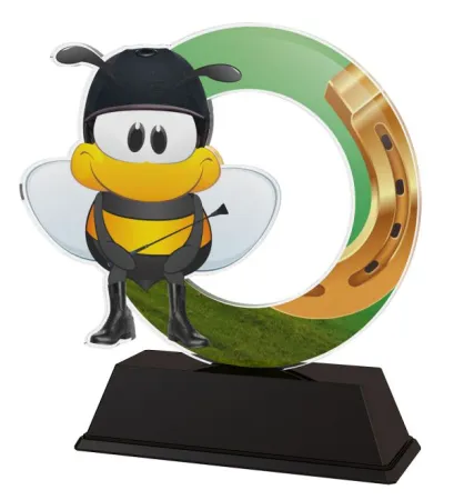 Akrylátová trofej AKEKC001M15 | Jezdectví Výška cm: 12, Šířka cm: 9