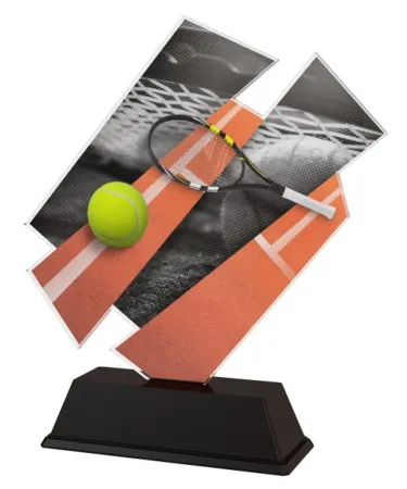Akrylátová trofej ACZC001M3 | Tenis Výška cm: 18, Šířka cm: 16