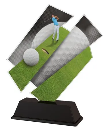 Akrylátová trofej ACZC001M4 | Golf Výška cm: 15, Šířka cm: 14.5