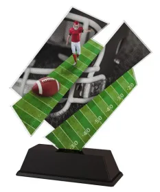 Akrylátová trofej ACZC001M9 | Americký fotbal Výška cm: 19, Šířka cm: 16.5
