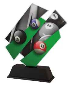 Akrylátová trofej ACZC001M16 | Billiard Výška cm: 18, Šířka cm: 16