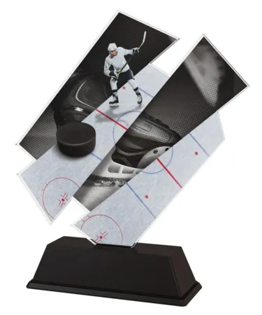 Akrylátová trofej ACZC001M18 | Hokej Výška cm: 19, Šířka cm: 16.5