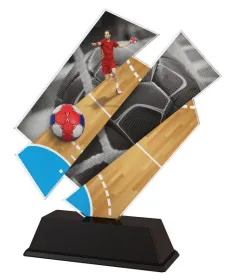 Akrylátová trofej ACZC001M28 | Házená Výška cm: 18, Šířka cm: 16