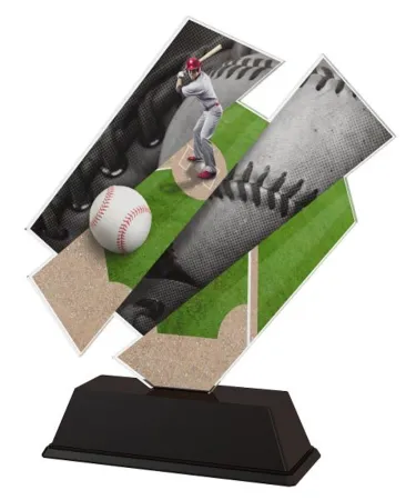 Akrylátová trofej ACZC001M30 | Baseball Výška cm: 15, Šířka cm: 14.5