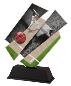 Akrylátová trofej ACZC001M37 | Cricket Výška cm: 15, Šířka cm: 14.5