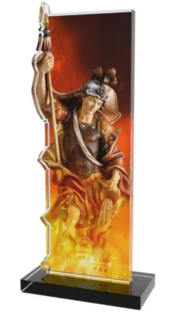 Akrylátová trofej APLA001M02 | Hasiči Výška cm: 18, Šířka cm: 9