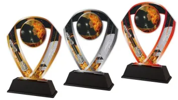 Akrylátová trofej ACRCHM3 | Hasiči Výška cm: 18, Šířka cm: 14