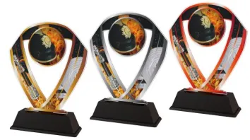 Akrylátová trofej ACRCHM4 | Hasiči Výška cm: 18, Šířka cm: 14