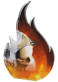 Akrylátová trofej ADB001M1 | Hasiči Výška cm: 20, Šířka cm: 14