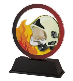 Akrylátová trofej AKEH012018M3 | Hasiči Výška cm: 11, Šířka cm: 8