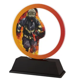 Akrylátová trofej AKEH012018M4 | Hasiči Výška cm: 10, Šířka cm: 7