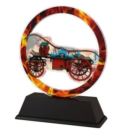 Akrylátová trofej AKEH012018M6 | Hasiči Výška cm: 11, Šířka cm: 8