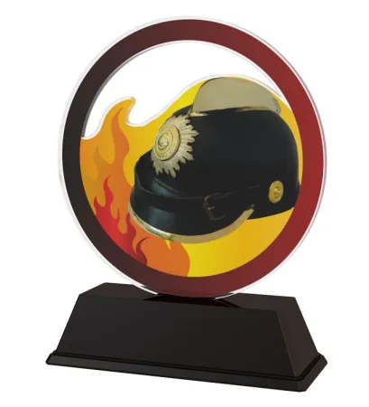 Akrylátová trofej AKEH012018M7 | Hasiči Výška cm: 11, Šířka cm: 8