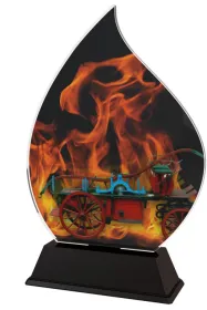 Akrylátová trofej ACFIREM2 | Hasiči Výška cm: 19, Šířka cm: 12.5