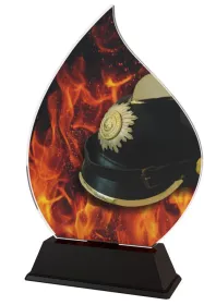 Akrylátová trofej ACFIREM3 | Hasiči Výška cm: 17, Šířka cm: 11