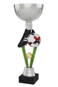Akrylátová trofej ACUPSILVM45 | Fotbal Výška cm: 35, Průměr cm: 12, Podstavec: černý