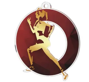 Akrylátová medaile MDA0020M76N | Atletika Stuha: ST16, MD průměr: 7