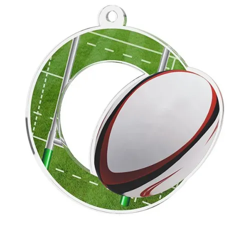 Akrylátová medaile MDA0020M73 | Americký fotbal Stuha: ST4, MD průměr: 5