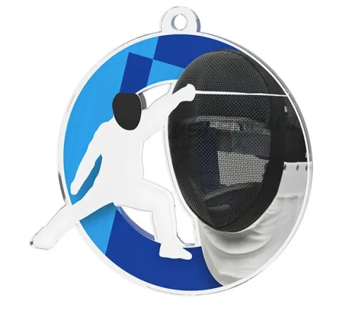 Akrylátová medaile MDA0020M85 | Šerm Stuha: ST5, MD průměr: 5