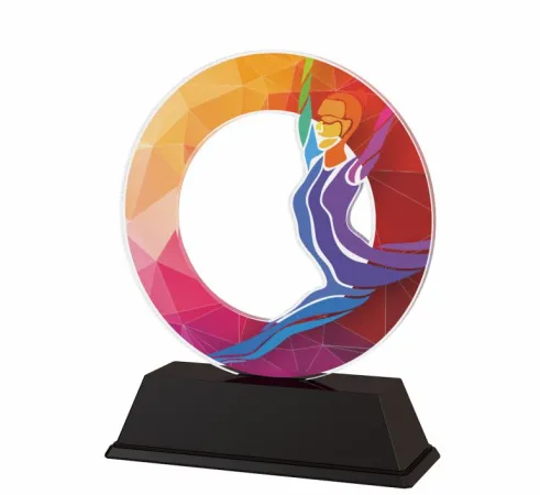 Akrylátová trofej ACLC2101M49 | Gymnastika Výška cm: 12, Šířka cm: 9