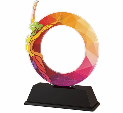 Akrylátová trofej ACLC2101M50 | Gymnastika Výška cm: 10, Šířka cm: 7