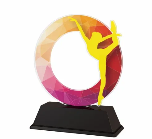 Akrylátová trofej ACLC2101M51 | Gymnastika Výška cm: 13, Šířka cm: 10
